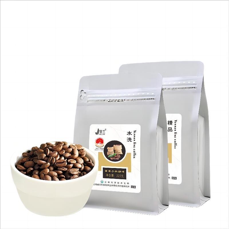 Cheap Coffee beans Yunnan small grain coffee Washed shallow roasting in