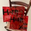 Packaging Bag New Year Red Gift Bag New Year Festive Transparent Shopping Bag Simple   Girl