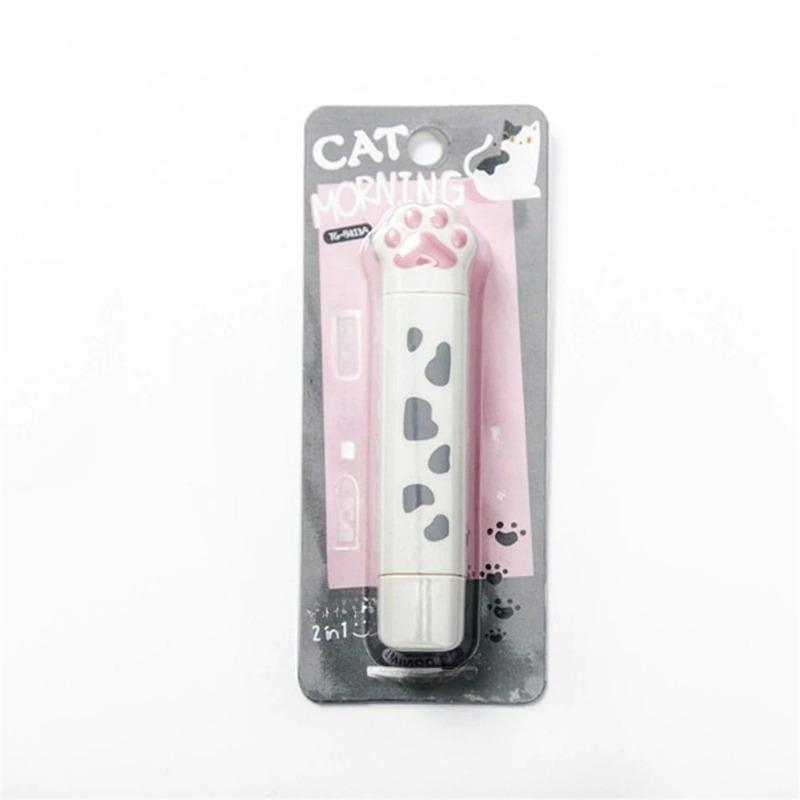 

1pcs Cute Cat Paw Roller Glue Correction Tape Stationery Corrector Student Altered Tapes Kawaii School Office Supplies белый