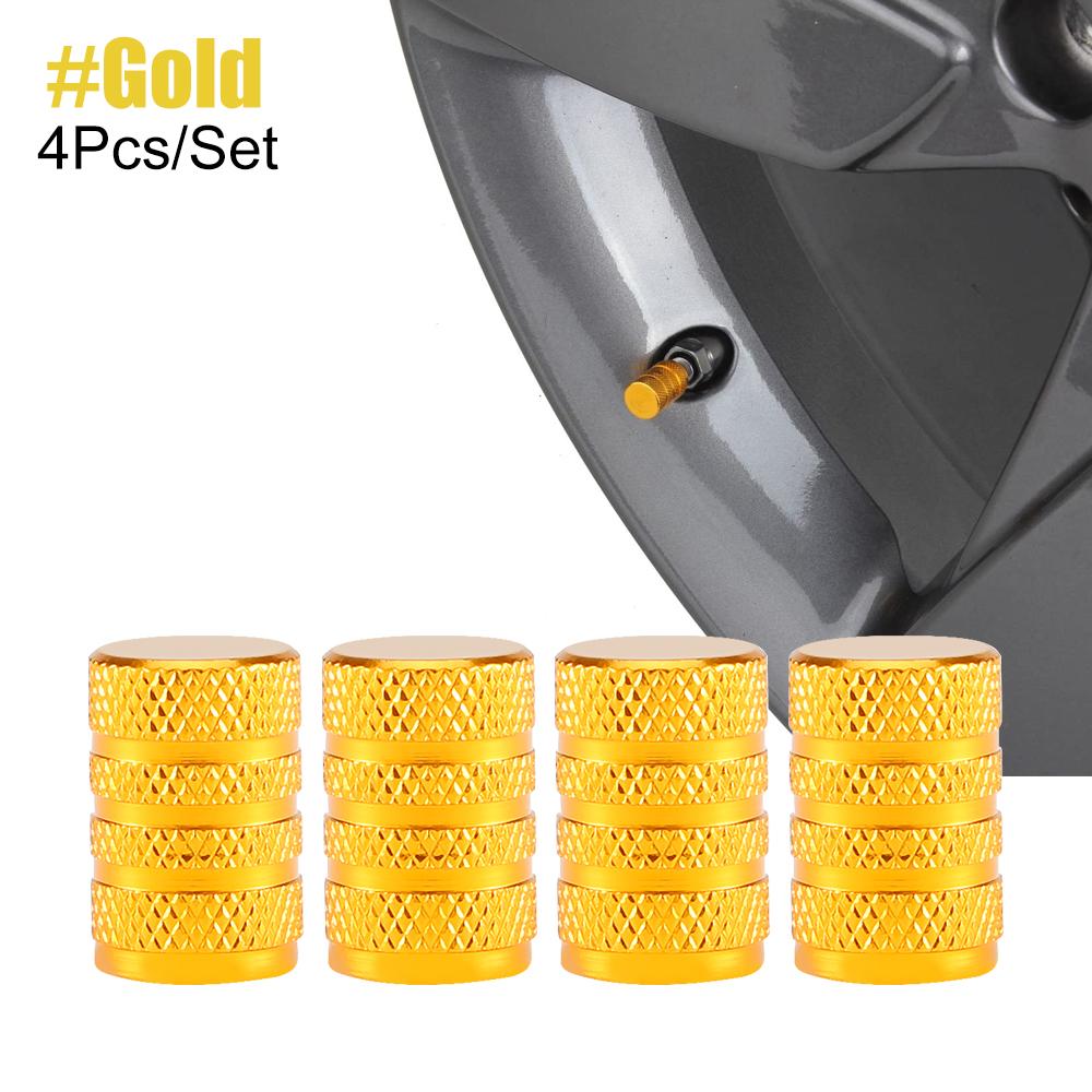 4Pcs/Set Tire Stem Valve Caps Aluminium Car Dustproof Caps Tire Wheel Stem Air Valve Caps  Tapones Para Llantas Accesorios Para