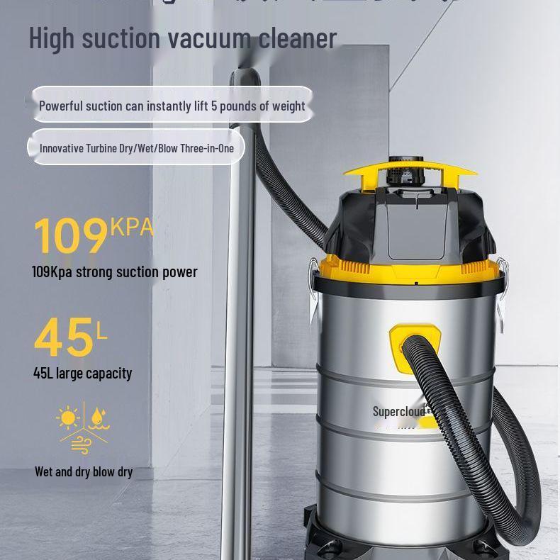 High-Power Industrial & Household Vacuum Cleaner for Carpet, Car, and Seam Cleaning