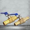 16mm Brass Barb Switchs Secure Connection Secure & Reliable Brass Shut-off Connectors Enhanced Water Flows Control