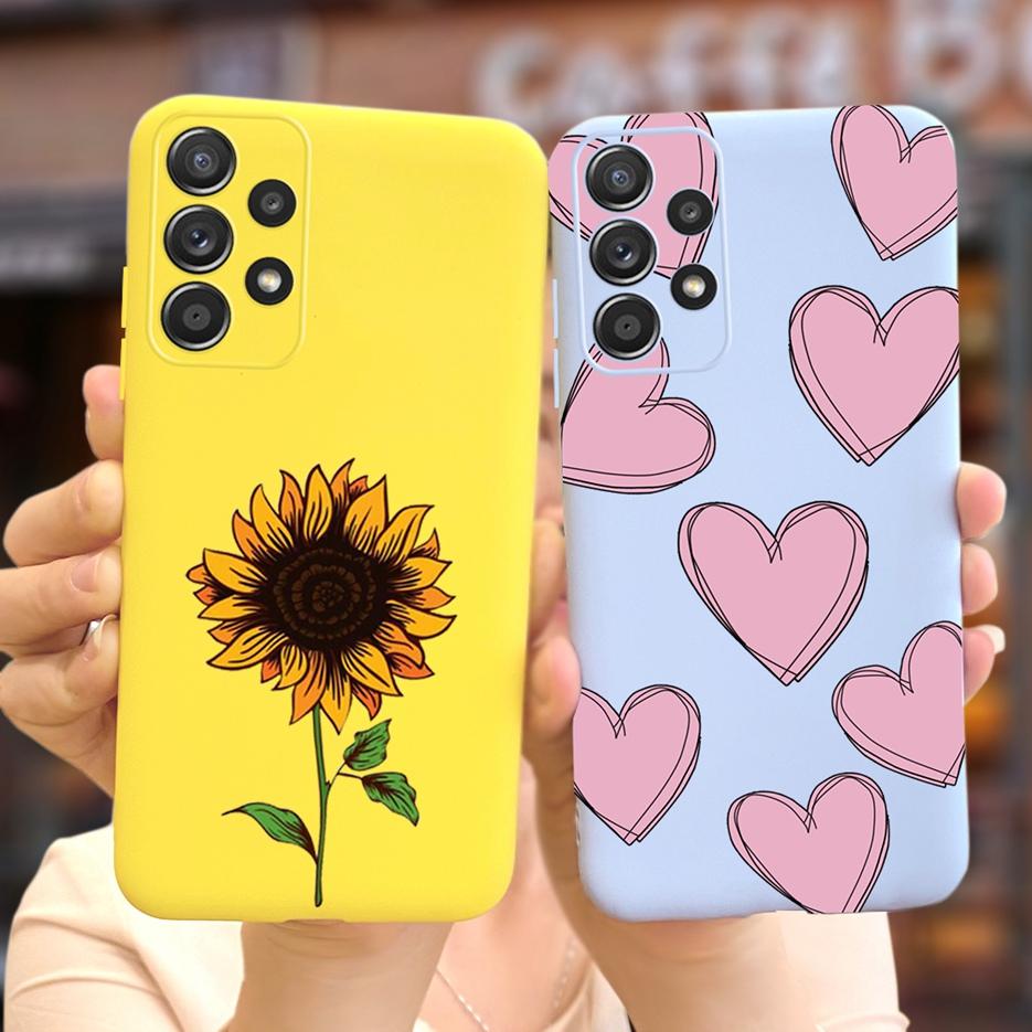 For Samsung Galaxy A13 A33 A53 A73 5G Case New Fashion Girls Soft Slim TPU Phone Case For Samsung A13 A 33 53 73 Back Cover Bags