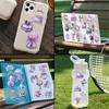 50Pcs/Set Nordic . Sparkly Purple Color Styles Art PET Stickers Waterproof DIY Fashion Doodle Decals Stickers
