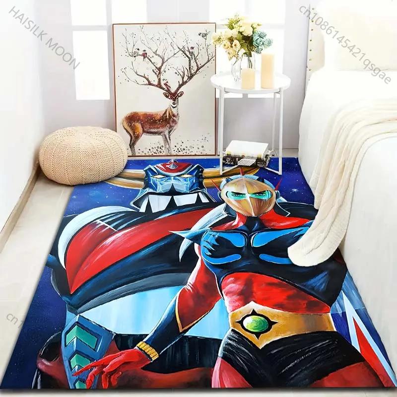 Japanese Anime Grendizer for Living Room Carpet Luxury Home Decoration Non-slip Floor Mats for Bedroom Large Area Washable Rugs