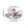 Porcelain Cup and Saucer Set Ceramic Coffee Mug for Tea Milk Juice Novelty Cappuccino