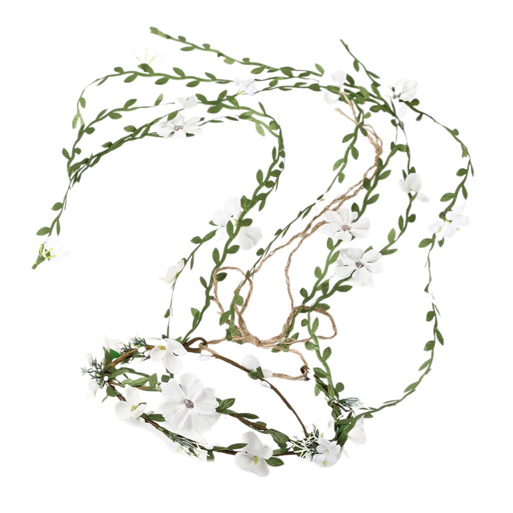 Buntes Blumenkranz Stirnband Handgemachtes Stirnband Kranz Frisuren Kopfschmuck Geeignet für Damen Verlobung Jubiläum