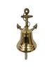 Personalized Brass Anchor Ship Bell Wall Mounted Ship Hanging Bell for Reception, School, Outdoor, Indoor, Dinner & Church