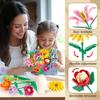 756 PCS Flower Bouquet Building Sets - 11 Kinds of Building Block Flowers, Botanical Collection Crafts Set for Home Office Decoration, Valentines Day