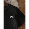 European Sizes Bow Print Summer Round Neck Short Sleeve Casual Women's T-Shirt