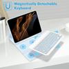Bluetooth Keyboard Case for Samsung Galaxy Tab S8 Ultra 14.6 Inch 2022 12 Inch Tab A9 S9 Fe Leather Cover with S Pen Holder Tablet Case