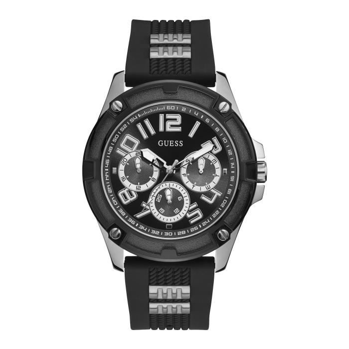 Montre - GUESS - Delta - Modèle GW0051G1 - Silicone - Couleur Noir - Homme