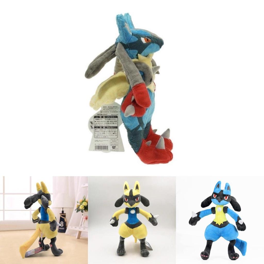 Peluche Luc Lucario Pokemon Luc Scintillante da 12 Pollici Giocattolo Morbido Con Colori Vivaci Per Bambini