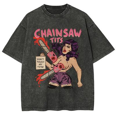 Halte durch, es wird schlimmer Männer Frauen Unisex Harajuku Vintage gewaschenes T-Shirt Ropa Hombre Streetwear Retro Baumwoll-T-Shirts