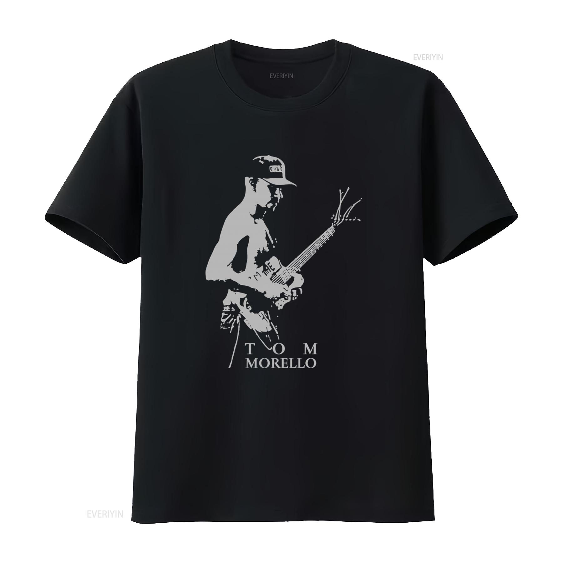 

Tom Morello Legend Guitarist T shirt Rock Music Fan vintage Washed graphic designer clothes streetwear Stretched Comfortable 4XL
