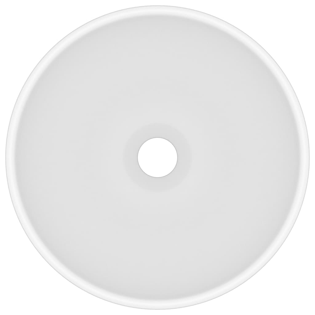 Luxus Round Wash Basin Matte White 32.5 x 14 cm Ceramic