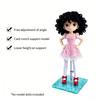 Adjustable Height Doll Stand With Wavy Base For Stable Doll Display And Action Figure Photography Accessories