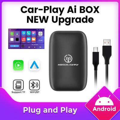 Wireless and Wired CarPlay Android Auto Ai Box Universal Car Upgrade Support Netflix YouTube Navigation GPS Mirror Link Adapter