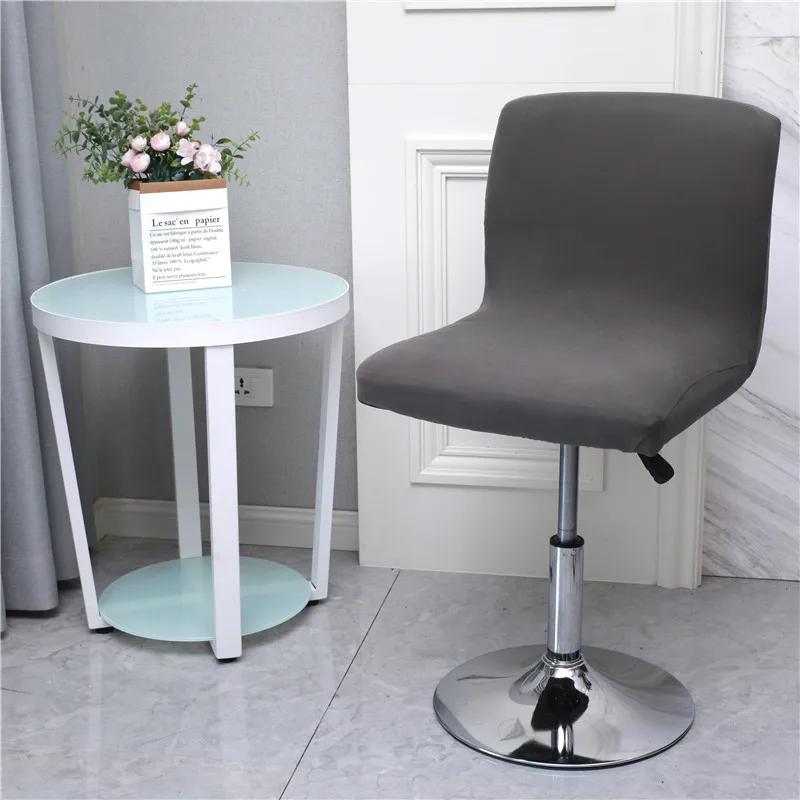 Flower Bar Stool Chair Cover Low Back Chair Slipcovers Spandex Seat Case Elastic Office Chair Cover Dining Seat Protector