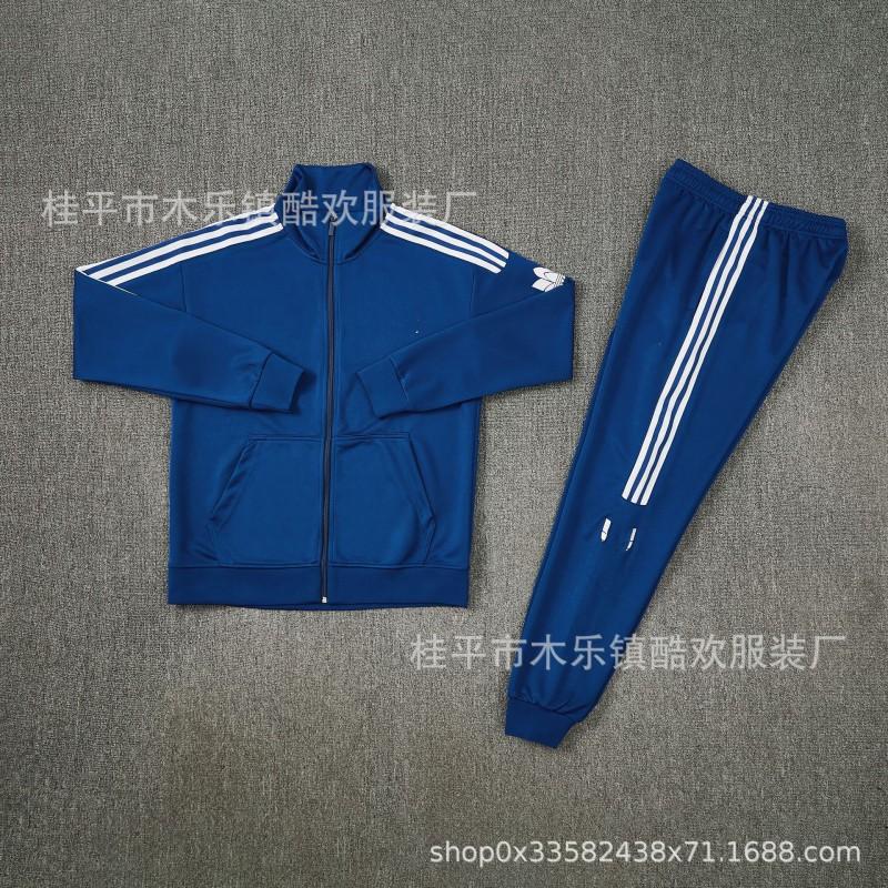 AJ Tracksuit Set Long Zip Football Training Suit No Team Men Women Sportswear