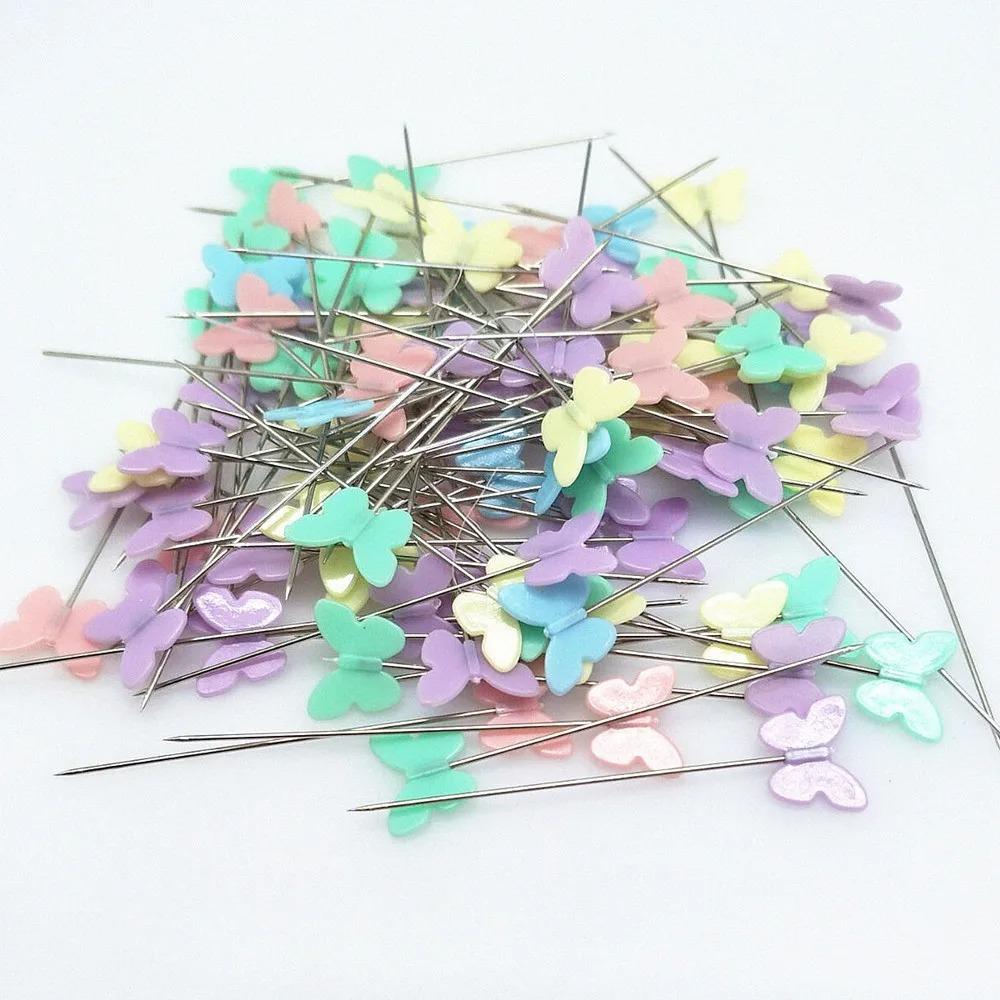 100Pcs Dressmaking Pins Embroidery Patchwork Pins Accessories Tools Sewing Needle DIY Sewing Accessories Stainless Steel