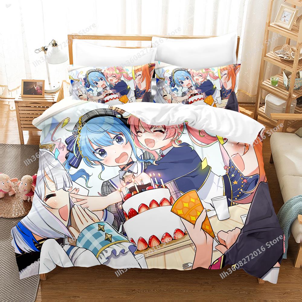 Kawaii Kiryuu Coco Bedding Set Single Twin Full Queen King Size Bed Set Adult Kid Bedroom Duvetcover Sets 3D Anime Bed Sheet Set