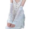 Leg Cover Summer Thin Tulle Sunscreen Mosquito-proof Socks Cover Retro Super Fairy Versatile Long Tube Super Transparent Stacking Socks Sleeve Leg Cov