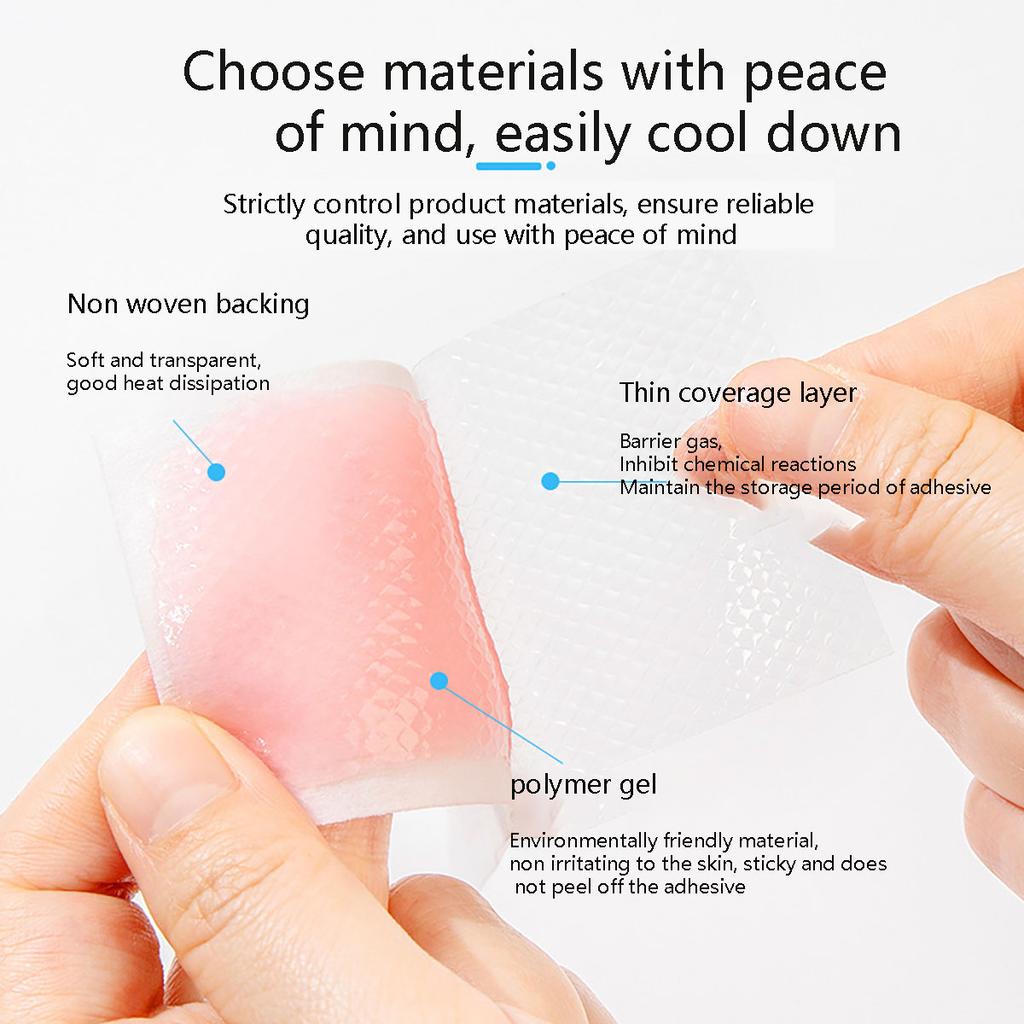 10PCS Summer Ice Cool Patch Cold Compress Ice Cool Patch Physical Cooling Heatstroke Prevention Antipyretic Tool