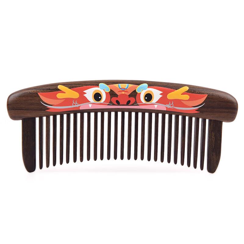Коричневый Набор расчесок из железного дерева Mujiang Год Дракона