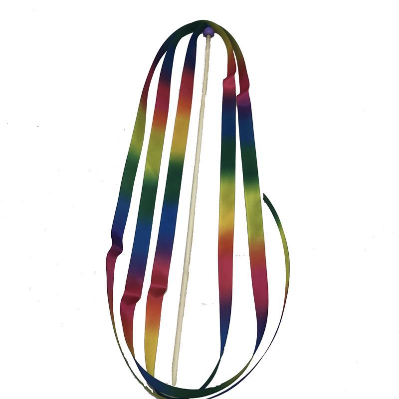 1 Pieces, Rainbow Ribbons, Fairy Sticks, Ribbon Sticks, Children's Dance Baton, Spinning and Gymnastics, Festival Party Supplies, Wedding Decoration