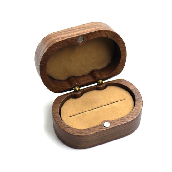 Ohrring-Box, glatte Oberfläche, leichte Aufbewahrungsbox für Eheringe, Heimbedarf