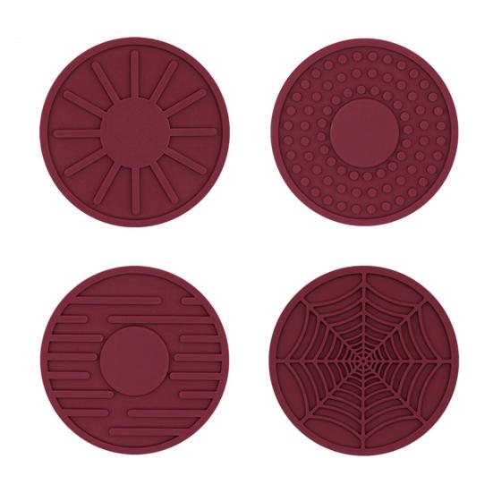 Car Coaster Useful Wear-resistant Round Auto Interior Anti-skid Silicone Automotive Supplies