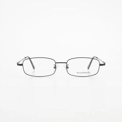 Square Matte Black Glasses