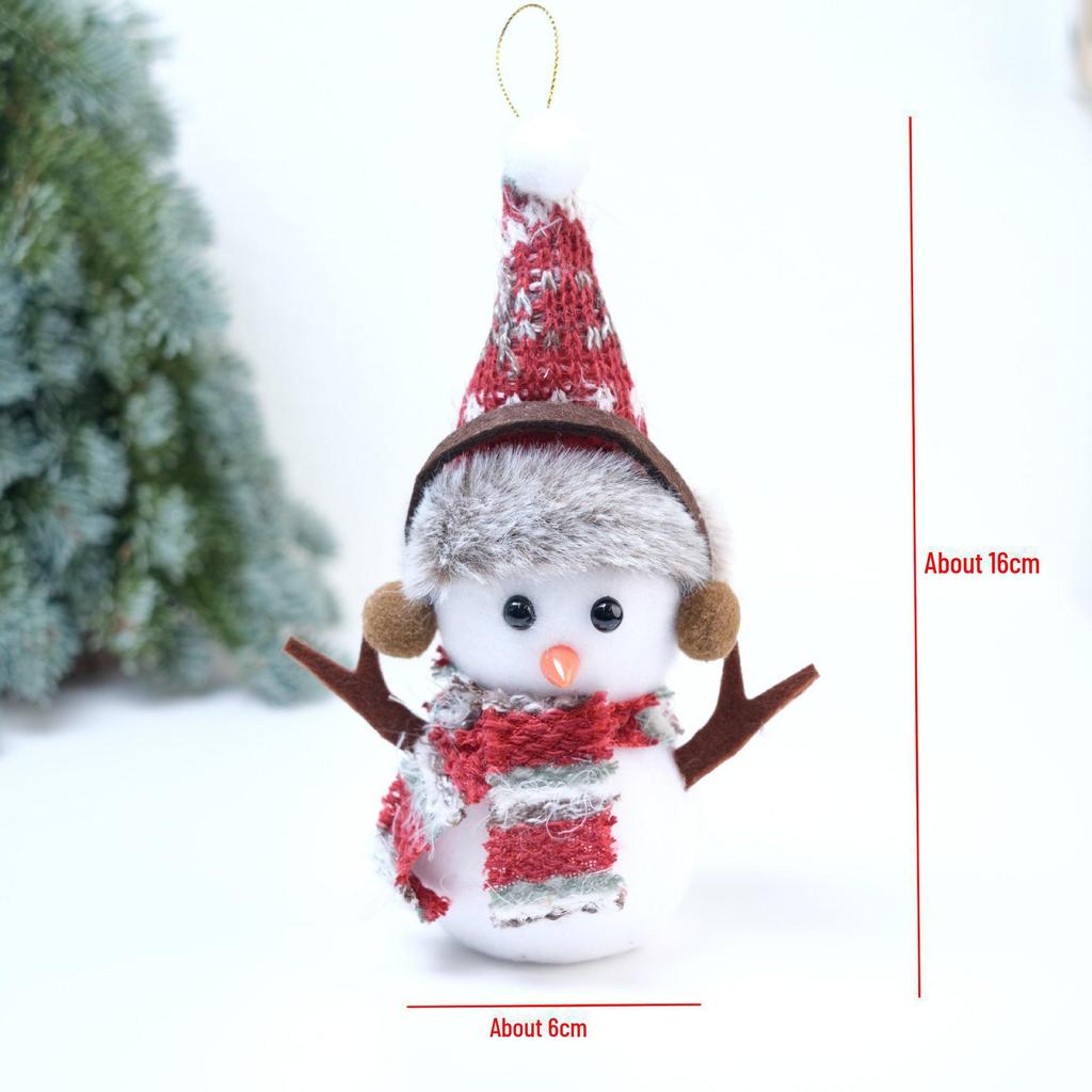 Cross-border Christmas Snowman Plush Doll Ornament Gift Set