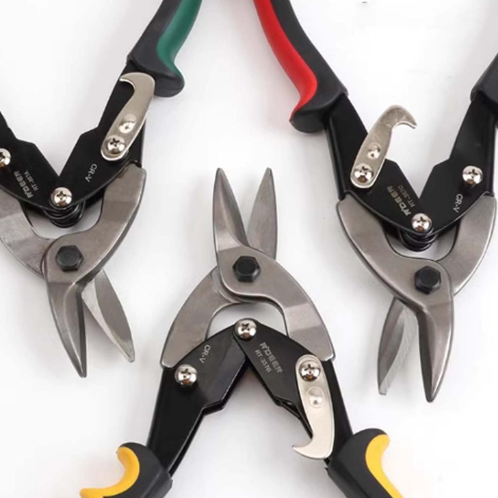 Industrial Grade Metal Sheet Aviation Scissors, Multifunctional Wire Mesh Stainless Steel Tin Cutting Shears