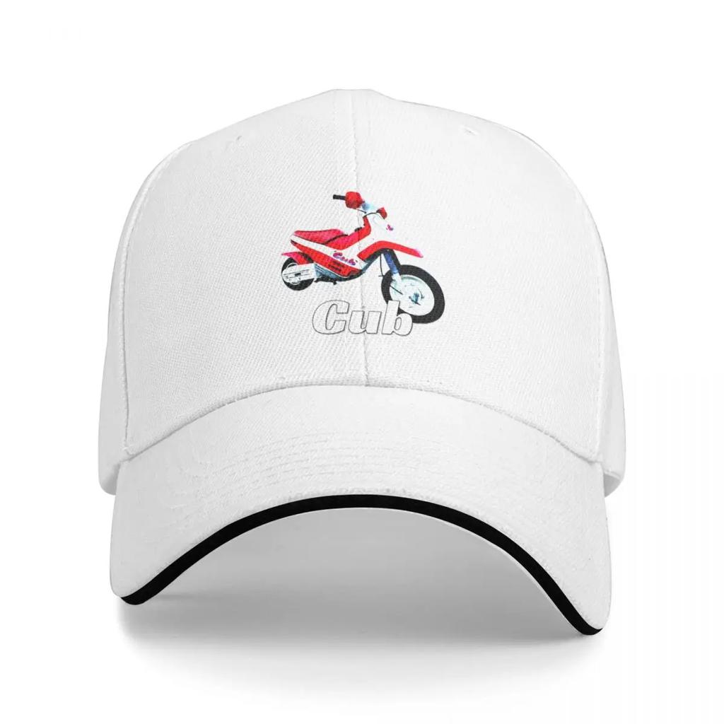 Vintage Cub Motorcycle  Mini Bike Retro  Motocross Bike Baseball Cap Sun  Golf Hat Men Hats Womens