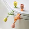 2pcs Toilet Lid Handle Detachable Seat Clip Toilet Holder Lifter Animal Shape Seat Toilet Accessories Seat Handle Tool