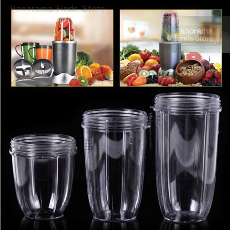Clear Juicer Cup Replacement Compatible with NutriB ullet 18 Oz 24 Oz 32 Oz Models BPA-Free Plastic NutriBullet Cup