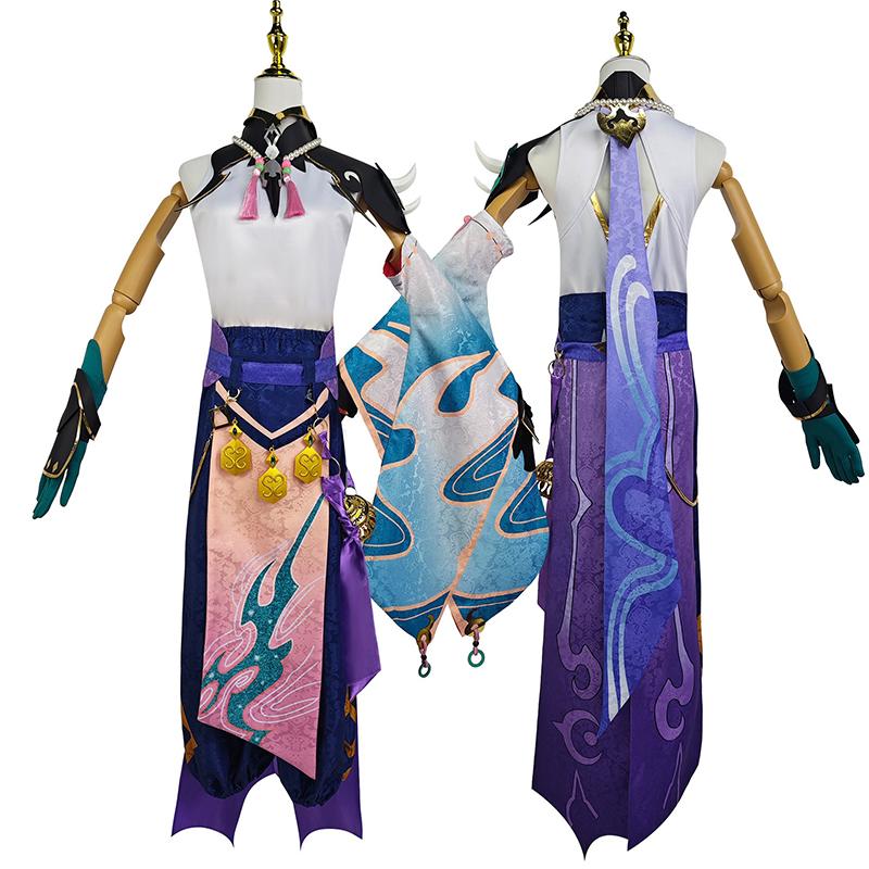 Ysir Protector Yaksha General Hsiao Mask Necklace National Style Game Cosplay Costume Male