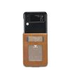 Calf Pattern Leather Case for Samsung Galaxy Z Flip 7 FE 6 5 4  5G Flip6 Cards Slot Wallet Flip4 Stand Skin Ultra Thin Cover