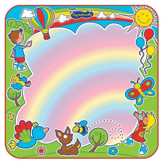 Tapis de dessin - TOMY - Aquadoodle Arc-en-Ciel - 75 x 75 cm - Mixte - Dès 18 mois
