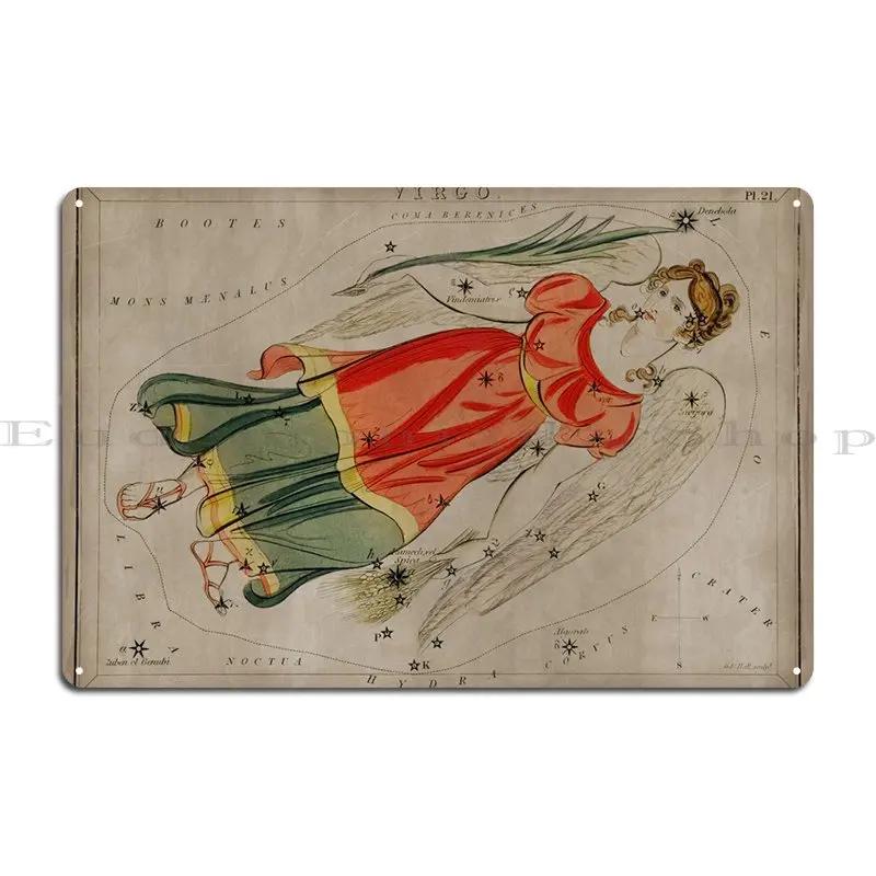 Virgo Constellation Metal Sign Kitchen Garage Poster Painting Print Tin Sign Poster 20X30CM