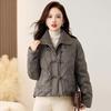 Women's Winter Fashion Lapel Down Jacket - Warm White Duck Down Coat