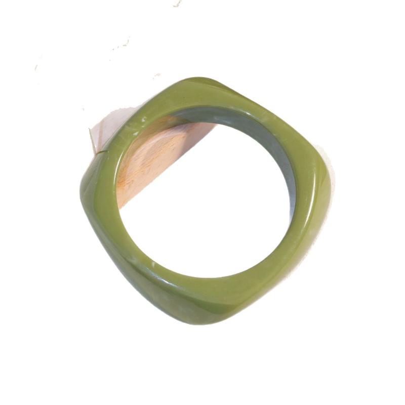 Unregelmäßiges Acryl Quadrat Armband für Frauen Mädchen Geometrischer Armreif Geschenk Sommerschmuck Dekoration