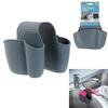 Double Sponge Holder For Sink, Gray With Holes