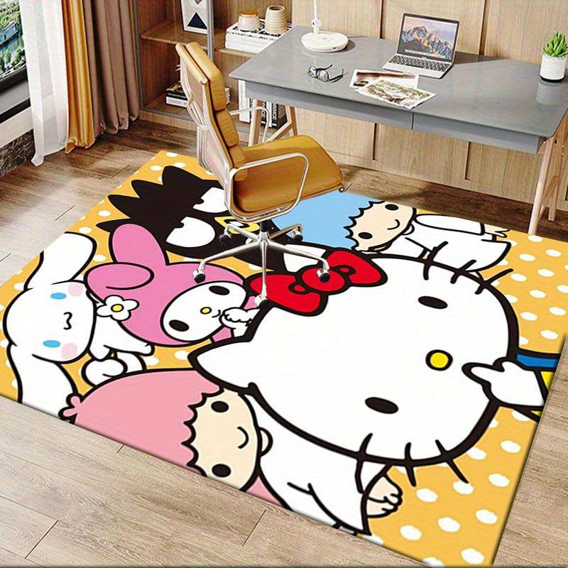 1pc Sanrio Melody Mermaid Printed Office Carpet Rectangle Rug Under The Table,Perfect Room Decor for Living Room, Bedroom, Kitchen, Non-slip Floor Mat