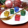 12/36 pièces Mini Boîtes Brillantes Décorations de Noël Cadeau Emballé Petites Boîtes Cadeaux Pendentif à Suspendre pour Arbre de Noël Décoration de Fête du Nouvel An
