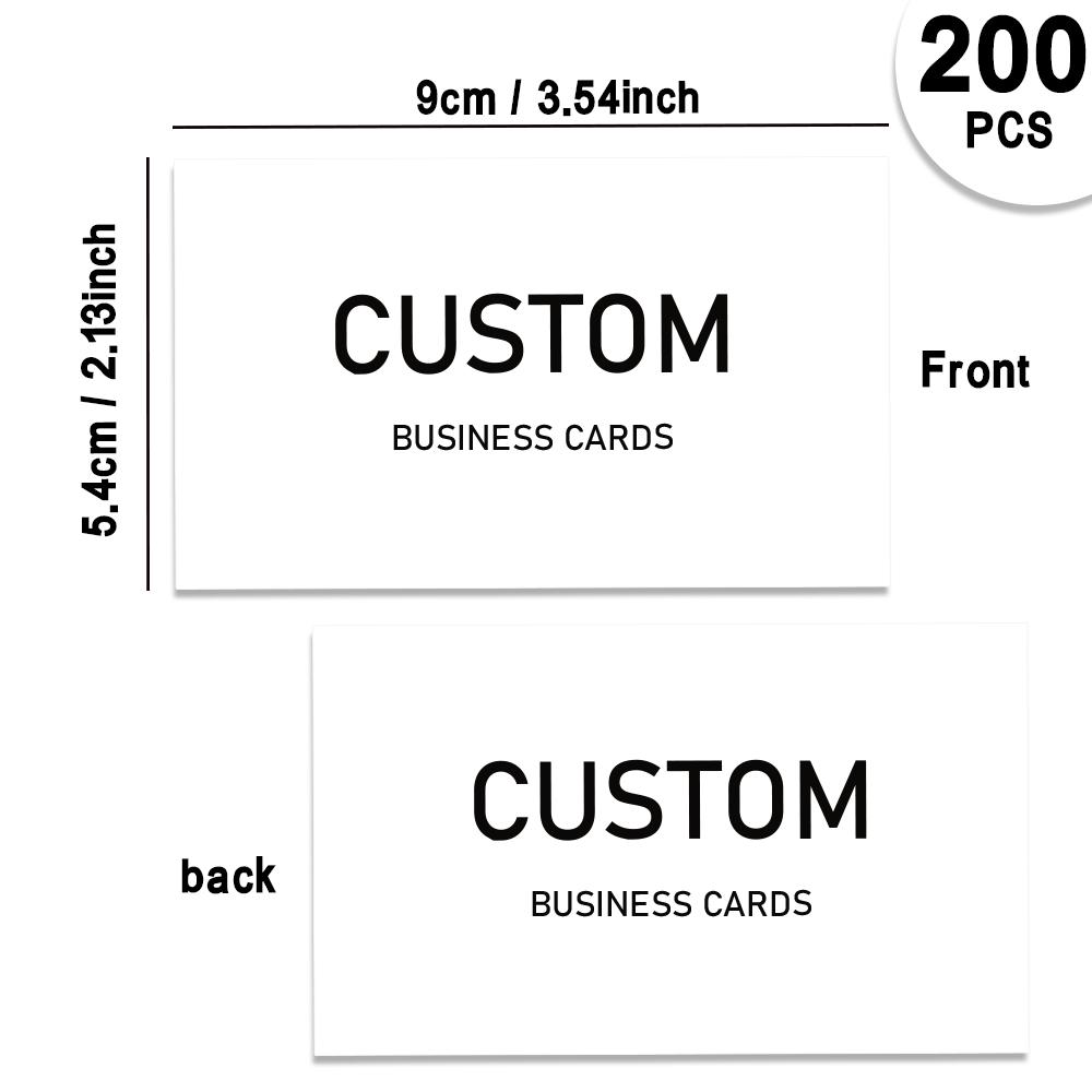 

200pcs, Custom Business Cards/Cards, Business Cards, Desktop Business Cards, Thank You Cards, Business Cards, Waterproof Surface