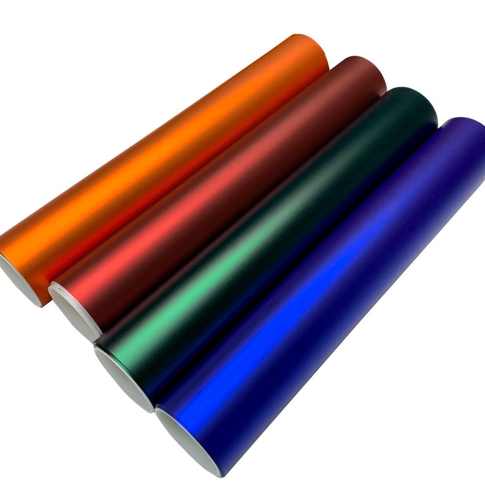 Ultra Matte PET Romanée Red & Venom Green Car Wrap for Mirrors, Spoilers, & Motorcycles