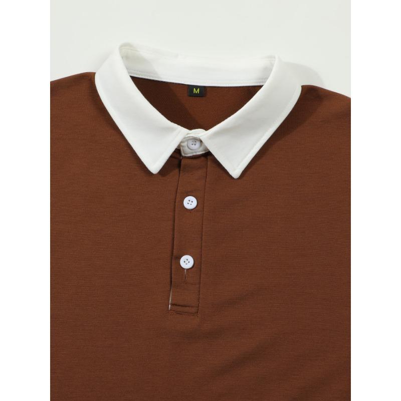 Men S Long Sleeve Polo Shirt Casual European Size High Quality Autumn